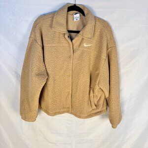 Nike Fleece Tan Jacket